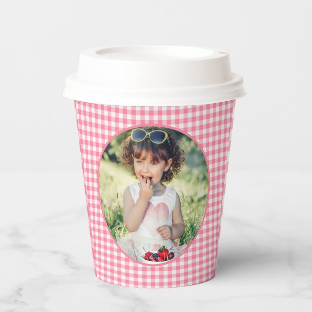 Berry Sweet Strawberry 1. Geburtstag Party Pappbecher (Vorderseite)