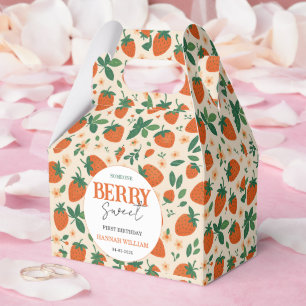 Berry Sweet Strawberry 1. Geburtstagsfeier Geschenkschachtel