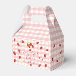 Berry Sweet Strawberry 1st Birthday Party Gift  Geschenkschachtel