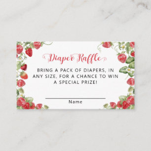 Berry Sweet Strawberry Baby Shower Begleitkarte