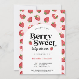Berry Sweet Strawberry Baby Shower Einladung