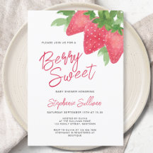 Berry Sweet Strawberry Baby Shower