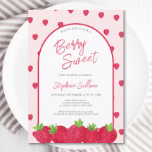 Berry Sweet Strawberry Baby Shower
