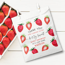 Berry Sweet Strawberry Baby Shower Geschenktütchen