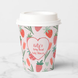 Berry Sweet Strawberry Baby Shower Paper Cup Pappbecher