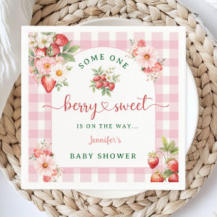 Berry Sweet Strawberry Baby Showpaper Napkin Serviette