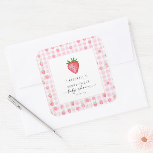 Berry Sweet Strawberry Baby ShowSquare Sticker