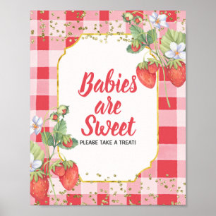 Berry Sweet Strawberry Babys sind Süßes Poster