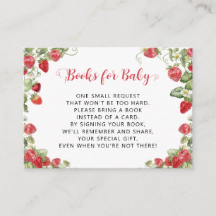 Berry Sweet Strawberry Books for Baby Begleitkarte