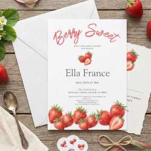 Berry Sweet Strawberry-Brautjungfern-Einladung Einladung
