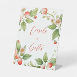Berry Sweet Strawberry Cards and Gifts Sign Sockelschild