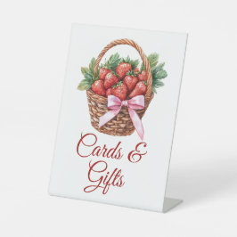 Berry Sweet Strawberry Cards & Gifts Sign Sockelschild