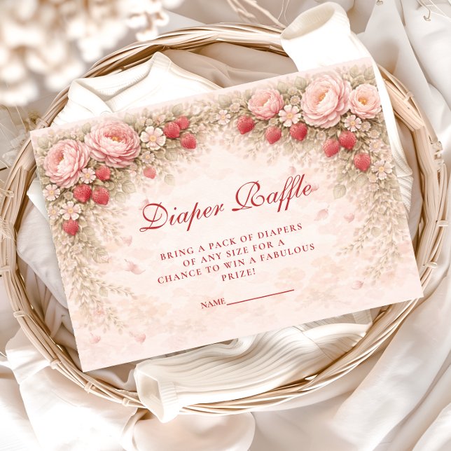 Berry Sweet Strawberry Diapper Raffle Begleitkarte (Von Creator hochgeladen)