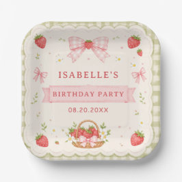 Berry Sweet Strawberry Geburtstag Pappteller