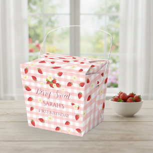 Berry Sweet Strawberry Geschenk zum 1. Geburtstag Geschenkschachtel