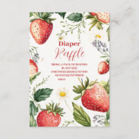 Berry Sweet Strawberry Girl Baby Diapper Raffle