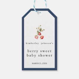 Berry Sweet Strawberry Girl Babydusche Geschenkanhänger