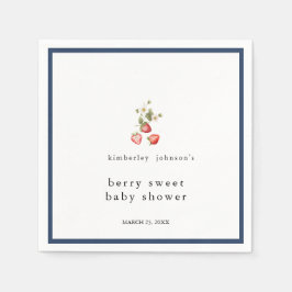 Berry Sweet Strawberry Girl Babydusche Serviette