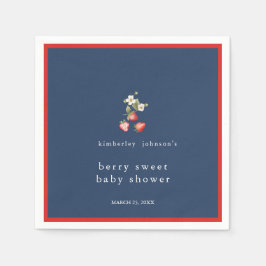 Berry Sweet Strawberry Girl Babydusche Serviette