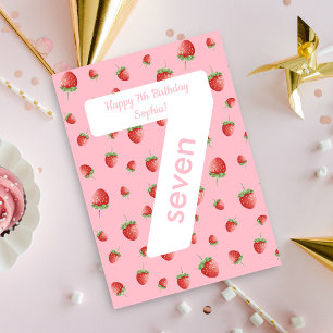 Berry Sweet Strawberry Happy Birthday Card Karte