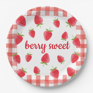 Berry Sweet Strawberry Party Napkin Pappteller