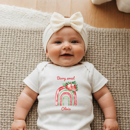Berry Sweet Strawberry Rainbow Neugeborenes Baby Strampler