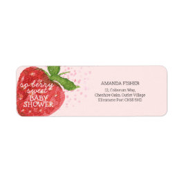 Berry Sweet Strawberry Red Pink Baby Dusche