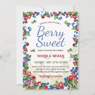 Berry Sweet Summer Baby Shower Einladung