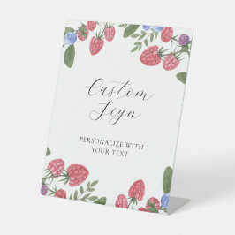 Berry Sweet Summer Berries Benutzerdefiniertes Tex Sockelschild