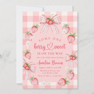 Berry Sweet Summer Strawberry Baby Einladung