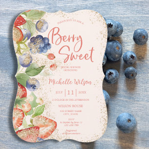 Berry Sweet Summer Wilde Berries & Blume Bridal Einladung
