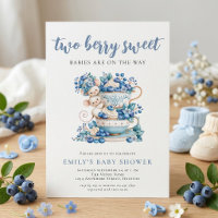 Berry Sweet Twin Blueberry Mäuse Teetasse Baby Sho