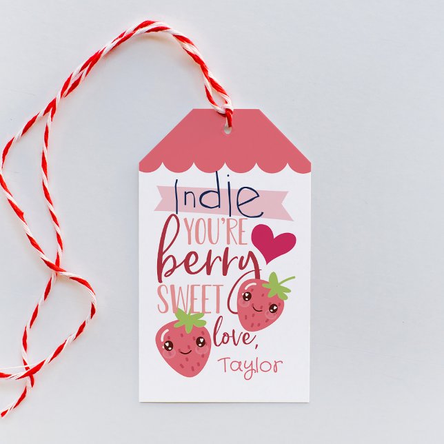 Berry Sweet | Valentinstag im Klassenzimmer Geschenkanhänger (Von Creator hochgeladen)