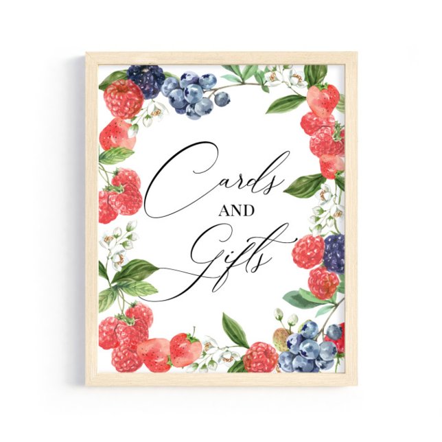 Berry Sweet Watercolor Kinderduschkarten und Gesch Poster (Von Creator hochgeladen)