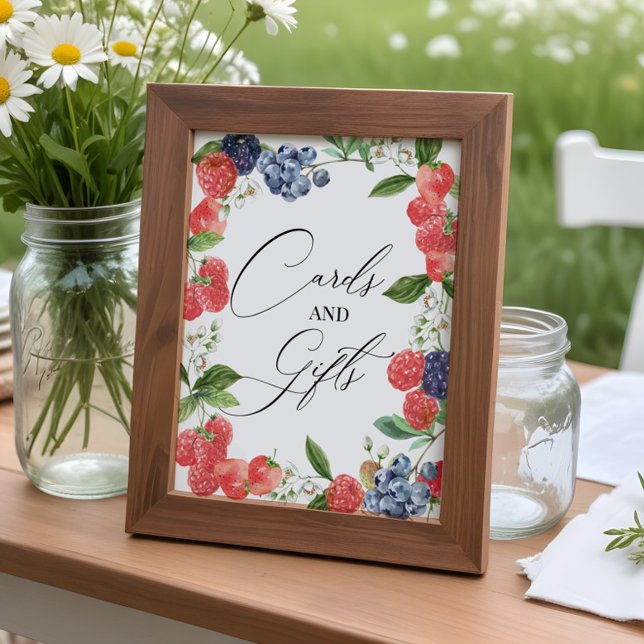 Berry Sweet Watercolor Kinderduschkarten und Gesch Poster (Von Creator hochgeladen)