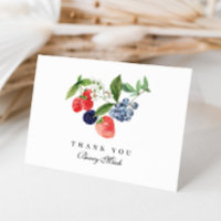 Berry Sweet Watercolor Red Blue Baby Dusche