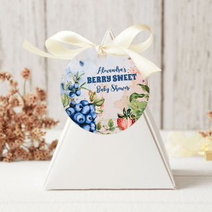Berry Sweet Wild Berries Babydusche Runder Aufkleber