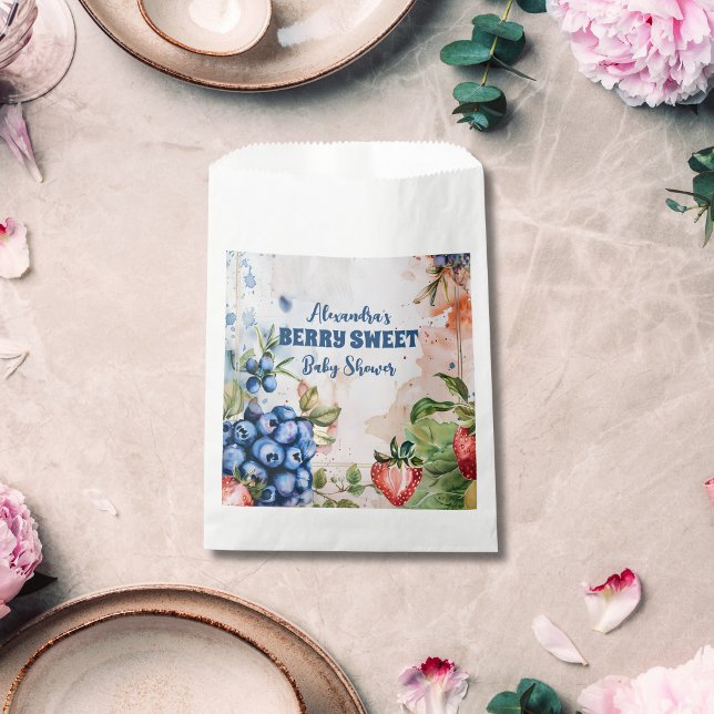 Berry Sweet Wild Berries & Blume Babydusche Geschenktütchen (Von Creator hochgeladen)