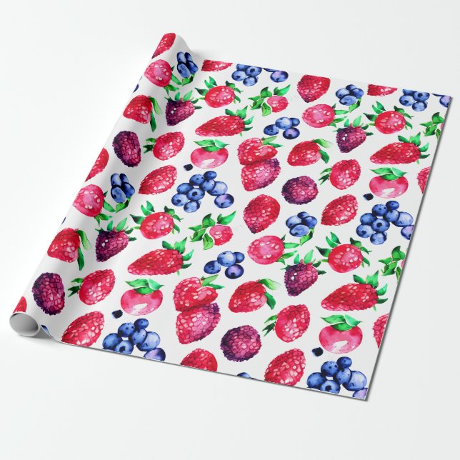Berry Sweet Wrapping Paper Geschenkpapier (Ungerollt)