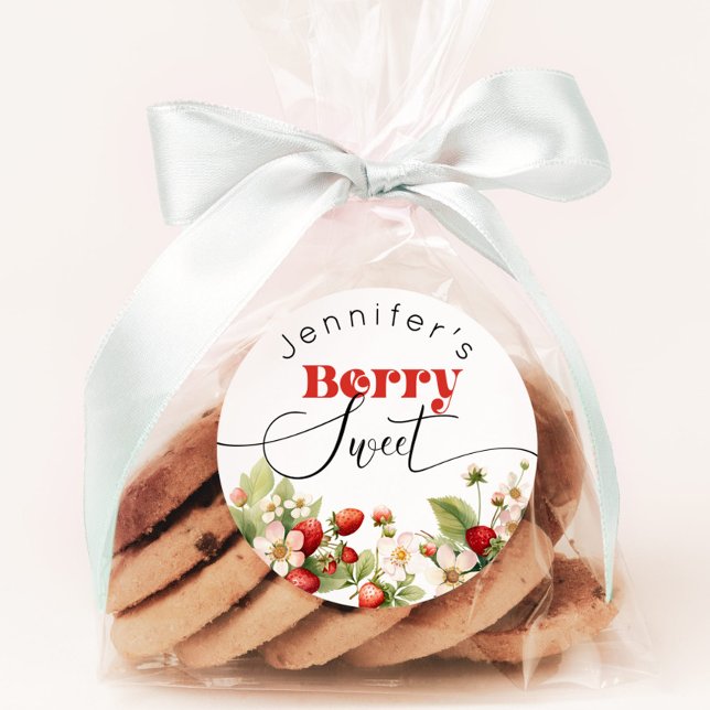 Berry Swery Strawberry Geburtstag Runder Aufkleber (Von Creator hochgeladen)