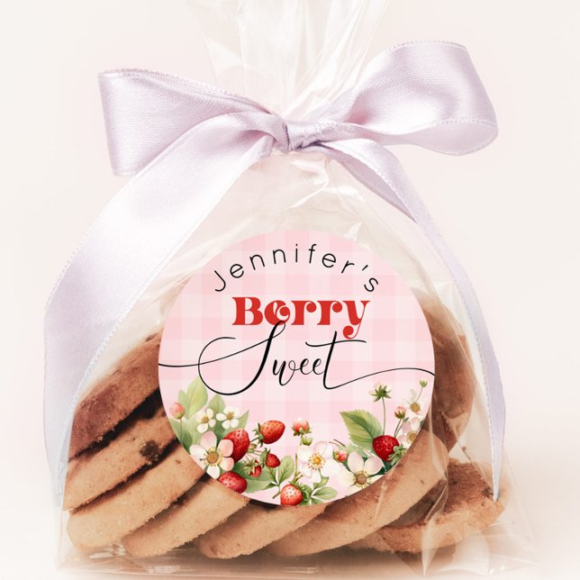 Berry Swery Strawberry Geburtstag Runder Aufkleber (Von Creator hochgeladen)