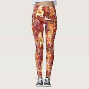 Berry Tones Marmormuster Leggings