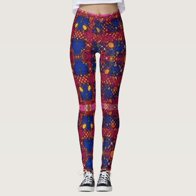 Berry Wall Leggings (Vorderseite)