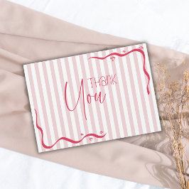 Berry Wave Blush Classic Vintage Babyparty Dankeskarte
