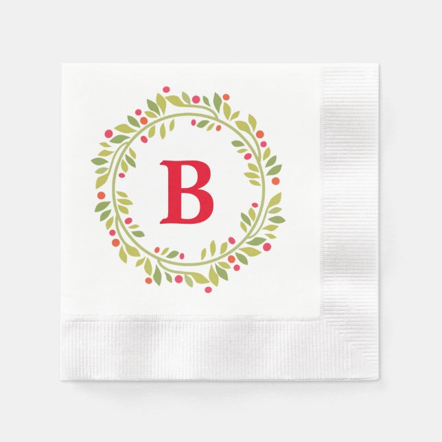 Berry Wreath Napkins Serviette (Vorderseite)