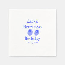 Berry zwei Geburtstag blaue Beere Name Datum Kinde