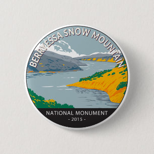 Berryessa Snow Mountain National Monument Vintage Button