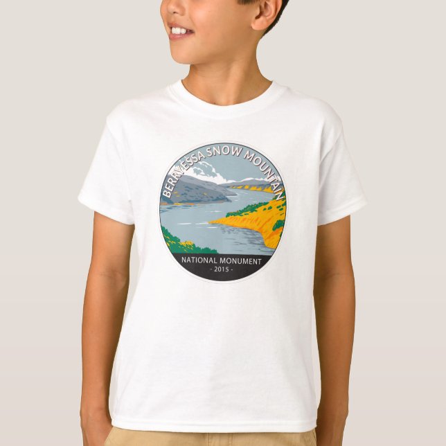 Berryessa Snow Mountain Nationalmuseum Vintag  T-Shirt (Vorderseite)