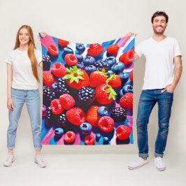 Berrylicious Burst Fleecedecke