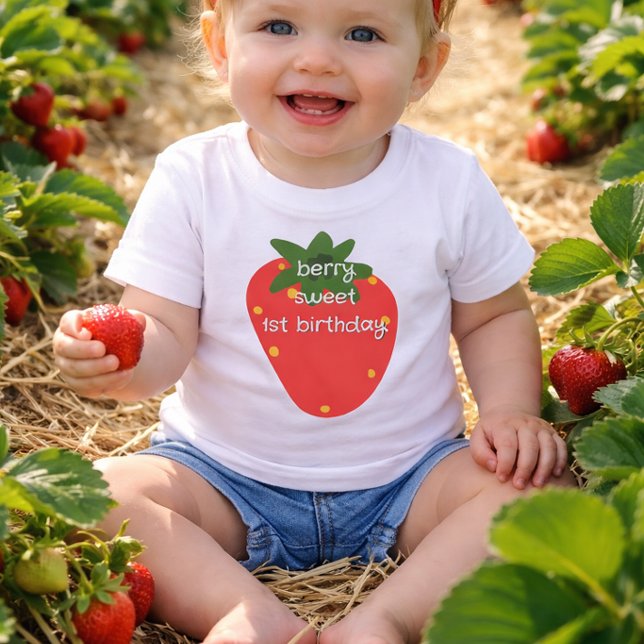 Berrys erster Geburtstag Baby T-shirt (Von Creator hochgeladen)